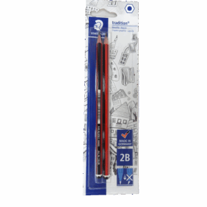 STAEDTLER PENCIL 2PK 2B CARDED