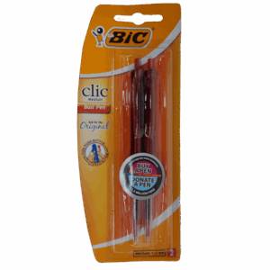 BIC CLIC MEDIUM PENS RED