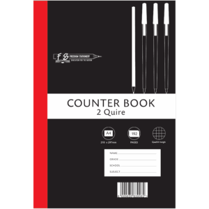 BOOK COUNTER H/CO 2 QUIRE 192PG A4 QUAD