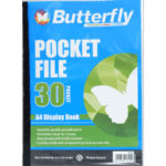 BUTTERFLY POCKET FILE A4 30PG