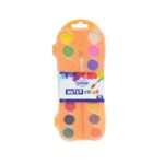 PAINT SOLID WATER COLOR AND BRUSH SET 16 COLORS