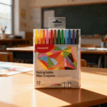 MONAMI CRAYONS 12P RETRACTABLE