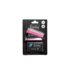 CROXLEY MINI STAPLER PINK